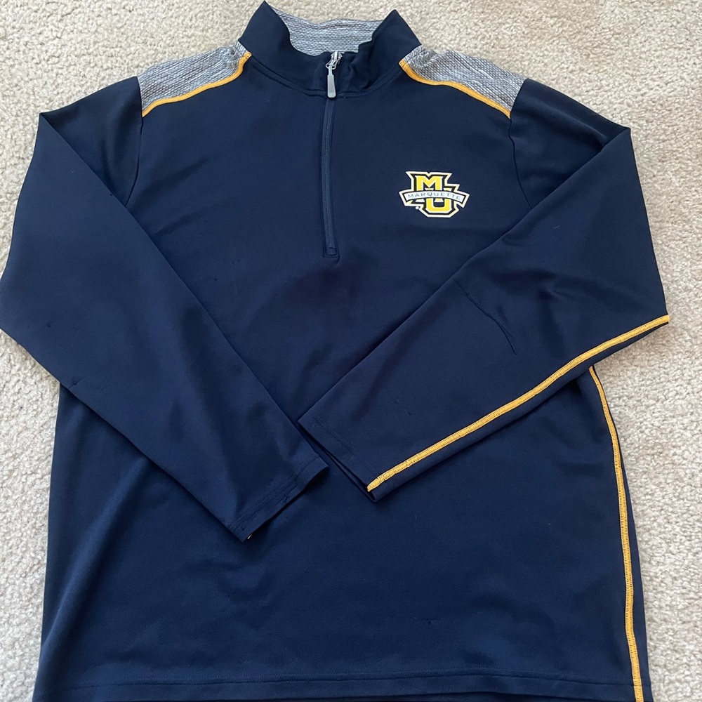 Navy Marquette University Quarter-Zip